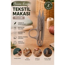 ArtMaster Gri Tekstil Makası Iplik Temizleme 1 Adet Starline Paslanmaz Çelik Keskin Terzi Dikiş Makası Olta Misina Makası