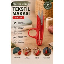ArtMaster Kırmızı Tekstil Makası Iplik Temizleme 1 Adet Starline Paslanmaz Çelik Keskin Terzi Dikiş Makası Olta Misina Makası