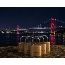 Doras Kilit Ersa Doras 30 Mm 5 li Sarı Pas Sistem Asma Kilit