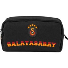 Me Çanta Galatasaray Lisanslı 5 Yıldızlı Kalem Çantası 26528 - Rubber Sarı Kırmızı Çift Bölmeli Kalemlik