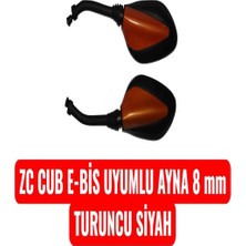Zc Cub E-Bis Uyumlu Ayna 8 mm Turuncu Siyah Erpilsan Elektronik