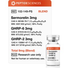 Peptide Sciences Sermorelin, Ghrp-6, Ghrp-2 9mg (Blend)