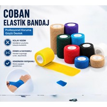Ortholand Beyaz Renk 5x4.5m Coban Bandajı Kendine Yapışan Bandaj ( 10 Adet)