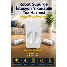Xiaomi X10+/X20+ Uyumlu Yıkanabilir Yeniden Kullanılabilir Robot Süpürge Toz Haznesi