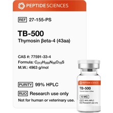 Peptide Sciences TB-500 (Thymosin Beta-4) 10MG (43AA)