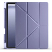 Galaxy Tab A11 Kılıf Zore Tri Folding Kalem Bölmeli Standlı Kılıf