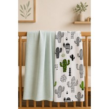 Vanilya Baby %100 Pamuk Çok Amaçlı Müslin Örtü 2li - 80X100CM-OEKO-TEX Sertifikalı