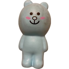 Avega Sevimli Hayvanlar Mavi Ayıcık Figürlü Kalem Kutusu - Squishy Oyuncak Kalemlik VG-007