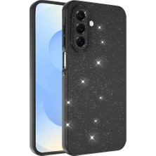 Happy Trend Samsung Galaxy A17 ile Uyumlu Kılıf Parlak Simli Silikon Yumuşak Kamera Lens Korumalı Parmak Izi Bırakmayan Ince Mat Kapak Koton Siyah