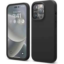 Happy Trend IPhone 15PRO ile Uyumlu Darbe Emici Esnek Silikon Siyah Lansman Cep Telefonu Kılıf (iPhone 15PRO)