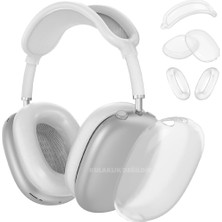 Happy Trend Airpods Max Ile Uyumlu Şeffaf Tam Koruma Kılıfı Seti 5 Parça Darbelerden Çizilmelerden Koruma Seti