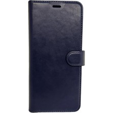 Happy Trend Vivo V70 ile Uyumlu Cüzdan Kapaklı Kılıf Kartlıklı Cüzdanlı Standlı Kopçalı Lacivert