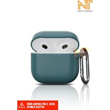 Happy Trend Airpods Pro 2. Nesil ile Uyumlu Liquid Silikon Kılıf, Haki