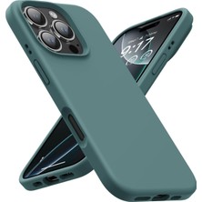 Happy Trend Apple iPhone 16 Kılıf 6.1" ile Uyumlu, Ince Sıvı Silikon Cep Telefon Kılıfı, Mikrofiber Astar Iç Yüzey, Darbe Emici Kapak, Kolay Temizlenebilir Phone Case - Kaktüs