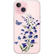 Happy Trend IPhone 15 Ile Uyumlu Özel Tasarım Baskılı Kamera Korumalı Şeffaf Telefon Kılıfı 4