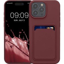 Happy Trend IPhone 16 Pro Max ile Uyumlu Kılıf Kamera Korumalı Kartlıklı Cüzdanlı Yumuşak Renkli Silikon Kapak Içi Kadife