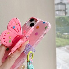 Happy Trend Cep Telefonu Kılıf Arkası 3D Tasarımlı Silikon, Telefon Kapak Arkası Koruyucu Aksesuar (Kelebek)