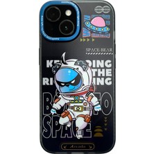 Happy Trend Azeada Az-01 iPhone 15 ile Uyumlu Kılıf (Koyu Mavi, iPhone 15)