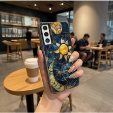 Happy Trend Samsung Galaxy S20 Fe ile Uyumlu Ay Güneş Baskı Desen Darbe Emici Silikon Telefon Kılıfı