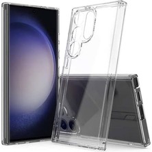 Happy Trend Samsung Galaxy S24 Ultra Kılıf Şeffaf Silikon Darbe Korumalı Kapak 2mm Renksiz