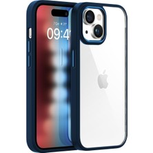 Happy Trend Labs Buff iPhone 15 ile Uyumlu New Air Bumper Kılıf, Koruyucu Telefon Kılıfı (Koyu Mavi)