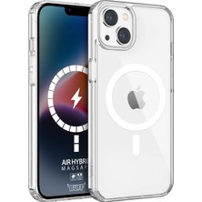 Happy Trend Labs iPhone 14 Serisi ile Uyumlu Magsafe Destekli Air Hybrid Şeffaf Kılıf, Darbe Emici Tpu + Pc Şeffaf Kılıf (iPhone 14)