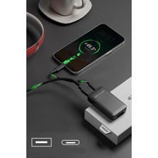Happy Trend 65W Gan Hızlı Şarj Adaptörü Usb-C Pd + Usb-A Çift Çıkışlı Type-C Şarj Cihazı Laptop Tablet Telefon Uyumlu Power Delivery Pps Hızlı Şarj Siyah