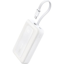 Happy Trend Anker Zolo 10.000 Mah Powerbank, Taşınabilir Şarj Cihazı, 30W, Usb-C, Beyaz - A1688
