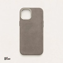 iPhone 13 / 14 Magsafe Uyumlu Premium Alcantara Dokulu Kılıf