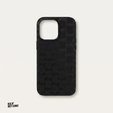 iPhone 16 Pro Max Uyumlu Italyan Stil Monogram Desenli Premium Kılıf