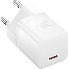 Happy Trend Gan5 Series 30W Pd Ultra Hızlı Type-C Şarj Aleti Mini Adaptör Beyaz