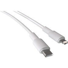 Happy Trend Type C-Lightning 27WATT Pd Hızlı Şarj Kablosu (Beyaz) (120 Cm)