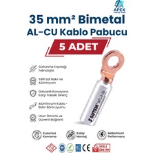 Sutem 35MM Bimetal Kablo Pabucu (Bakır-Alüminyum Al-Cu Skp) - 5 Adet