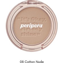 Peripera Pastel Tonlarda Sebum Dengeleyici Toz Allık Pure Blushed Sunshine Cheek (08 Cotton Nude)