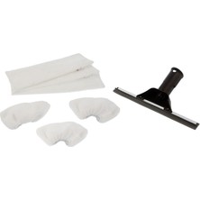 Supervac Karcher Sc Serisi Için Cam Silme Aparatı ve Mikrofiber Bez Seti 3'lü, Sc1 Sc2 Sc3 Sc Sc5 Modeller ile Uyumlu Cam Silme Aparatı ve 3'lü Mikrofiber Bez Seti