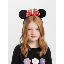 Ett Kırmızı Fiyonklu Minnie Mouse Taç Fare Tacı Kafa Bandı