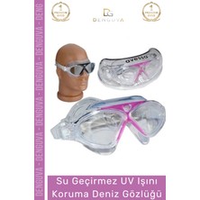 Denguva Premium Ayarlanabilir Kayış Su Geçirmez Uv Işın Koruma Yetişkin Plastik Antifog Kutulu Deniz Gözlüğü