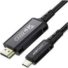 Acefast Usb-C To HDMI 4K Hdr Destekli 1.8 Metre Video Aktarım Kablosu - C1-10