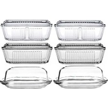 Paşabahçe Basic Frigo 6lı Cam Kahvaltılık Tereyağlık Seti