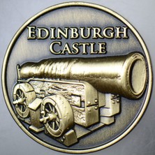 Banknoting Edinburgh Kalesi Savaş Esirleri Müzesi Top Temalı Madalyon 30 Mm. Çil.