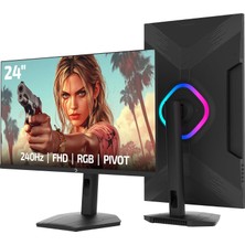 Gamepower Lunis L20 24″ 240Hz 0.5ms Va Fhd Rgb Pivot Gaming Monitör (Sıfır Ölü Piksel Garantili)