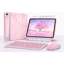 Undeplus iPad 11.nesil A16 11INÇ/10.NESIL 10.9inç ile Uyumlu Kılıf Multi Skinpro + Klavye + Mouse + Kalem 4lü Set