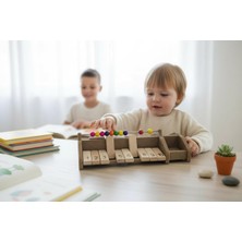 Renkli Oyun Ahşap Montessori Toplama & Çıkarma Eğitici Abaküs Seti – 1’den 10’a Matematik Öğrenme Oyuncağı