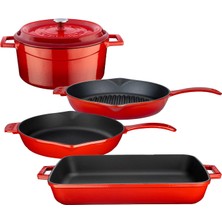 Lava Döküm 5 Parça Set - Mutfakların Ustası