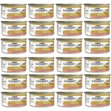 Gourmet Gold Parça Etli Soslu Somonlu ve Tavuklu Kedi Konservesi 85 gr x 24 Adet