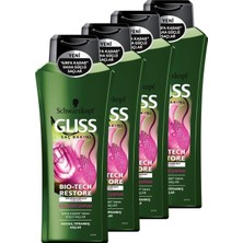 Gliss Bio-Tech Güçlendirici Şampuan, 525 ml x 6 Adet Set
