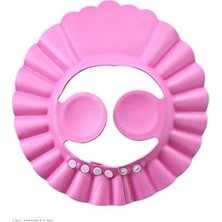 Pembe Renk Banyo Şapkası Kız Çocuk Bebek Güvenli Şampuan Şapkası Bebek Ayarlanabilir Şampuan Koruyucu Şampuan Koruması Çocuklar Için Saçları Gözyaşsız Yıkayın 0-6 Yaş