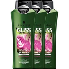 Gliss Bio-Tech Güçlendirici Şampuan, 525 ml x 3 Adet