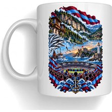 Bsb Trabzon Temalı Porselen Kupa Bardak Mug 2004