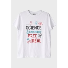 Lofux Science Like Magic Beyaz Tişört